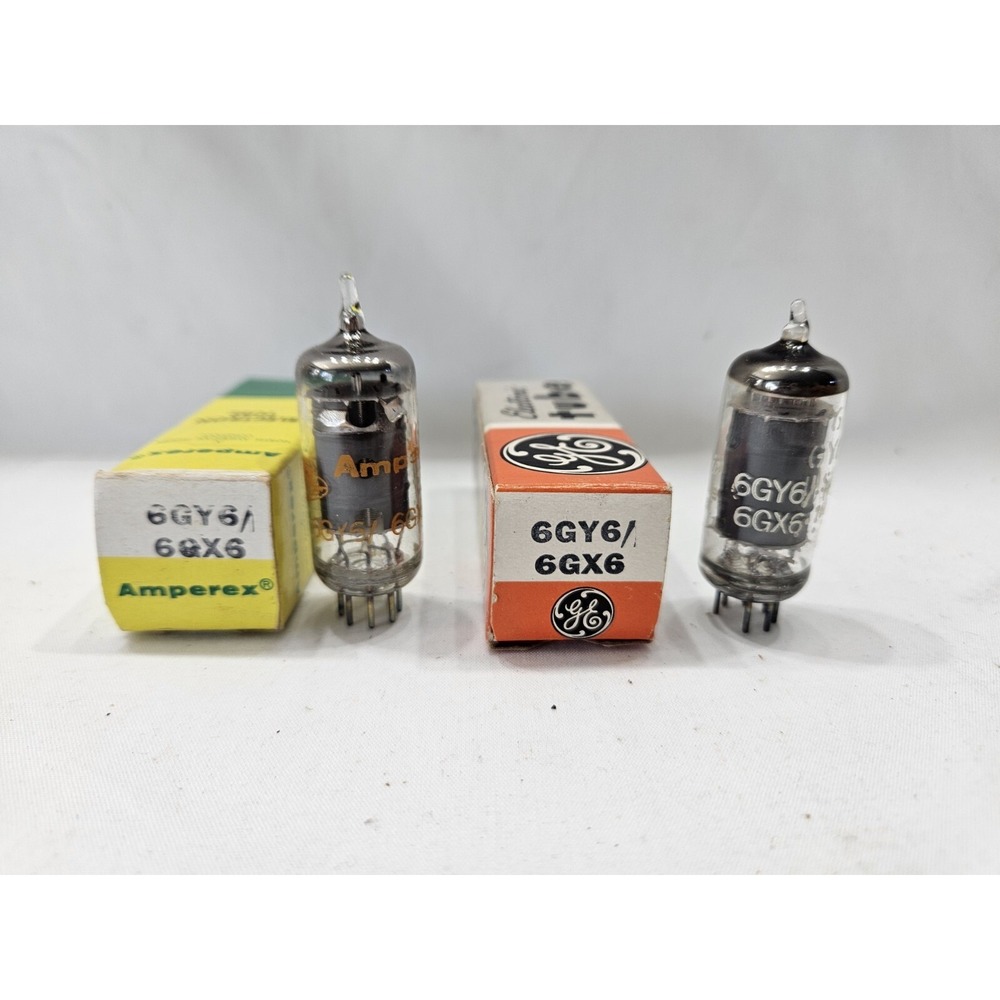 2 NOS Amperex &‎ GE 6GY6 / 6GX6 Vacuum tube Not Tested